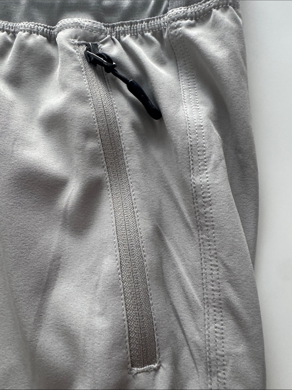 Light Gray Women's Cargo Ankle Pants with Drawstring Waist - Picture 3 of 8